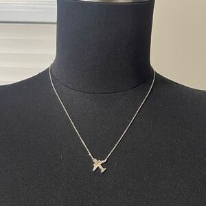 Sterling silver 925 necklace “Plane” by Silvex(Ukrainian jewelry company)